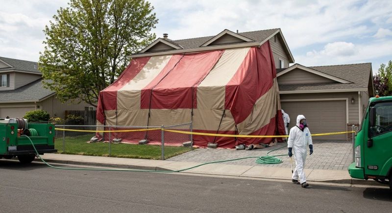 Tent Fumigation in Fredericksburg, VA